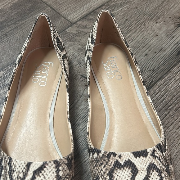 Franco Sarto Hazeline Snakeskin Flats - Picture 8 of 14